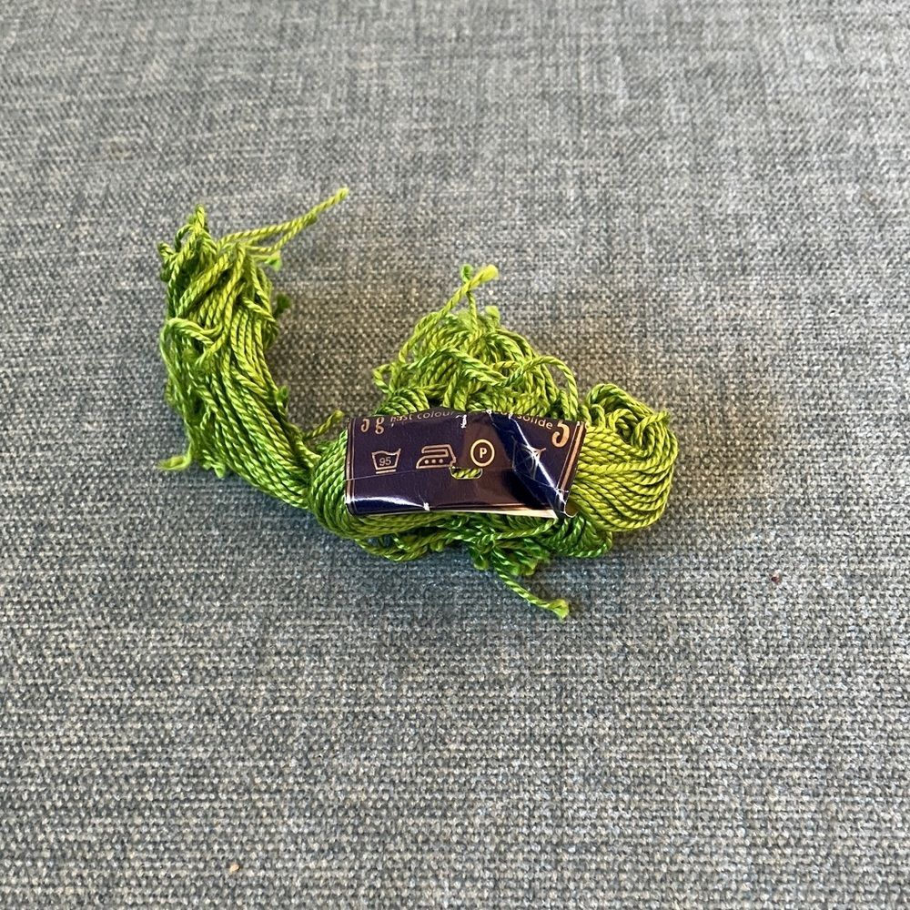 Green Needlepoint Thread Yarn